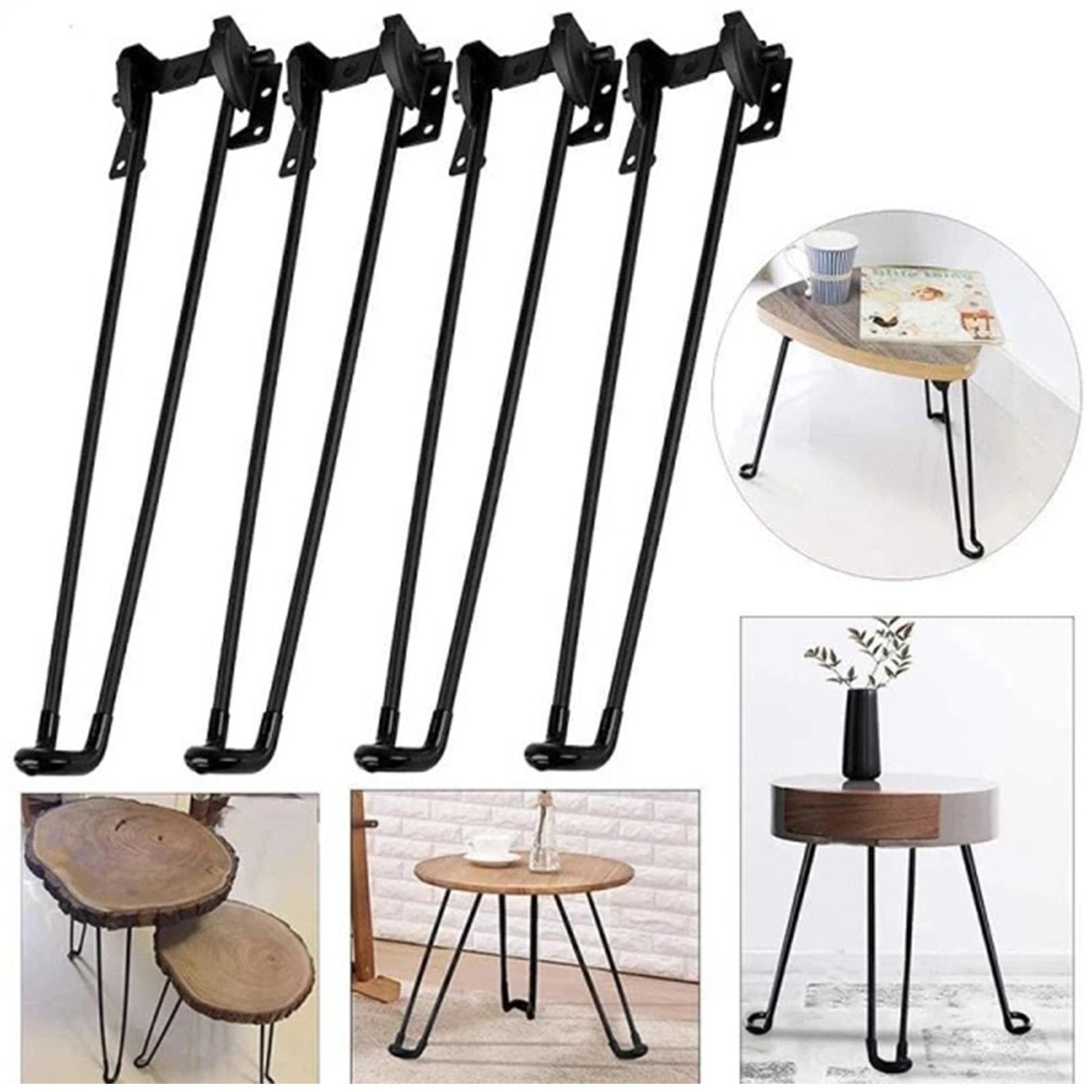 Outdoor Furniture Diy - 4x 折りたたみデスク脚 ホーム DIY プロジェクトアクセサリー 高耐久性の頑丈な屋外テーブル脚