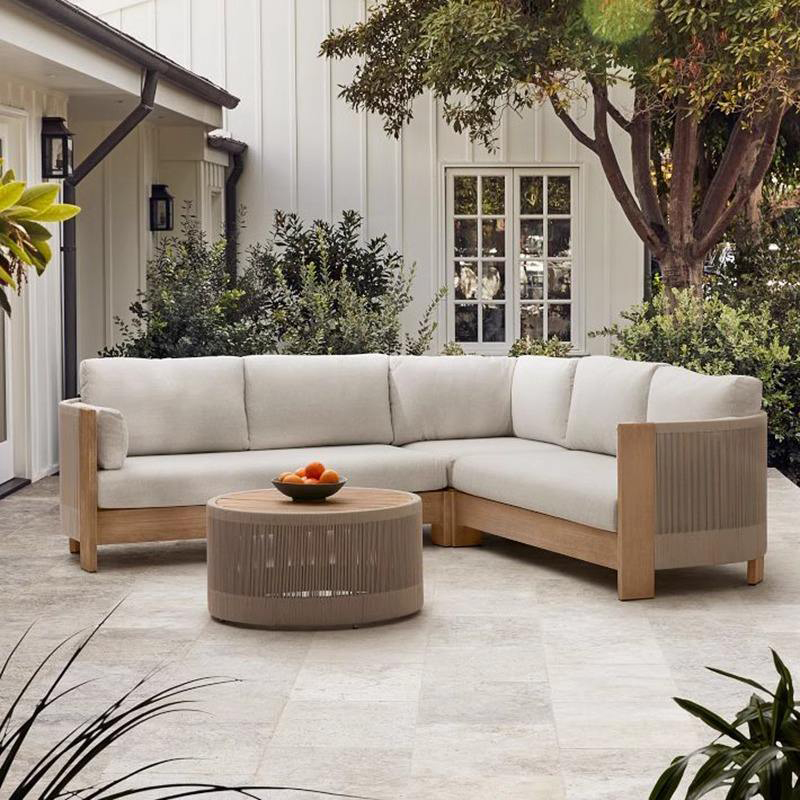 高密度フォームクッション、無垢材の脚、耐荷重300ポンド、リ - Outdoor Furniture Luxury のレビューと価格