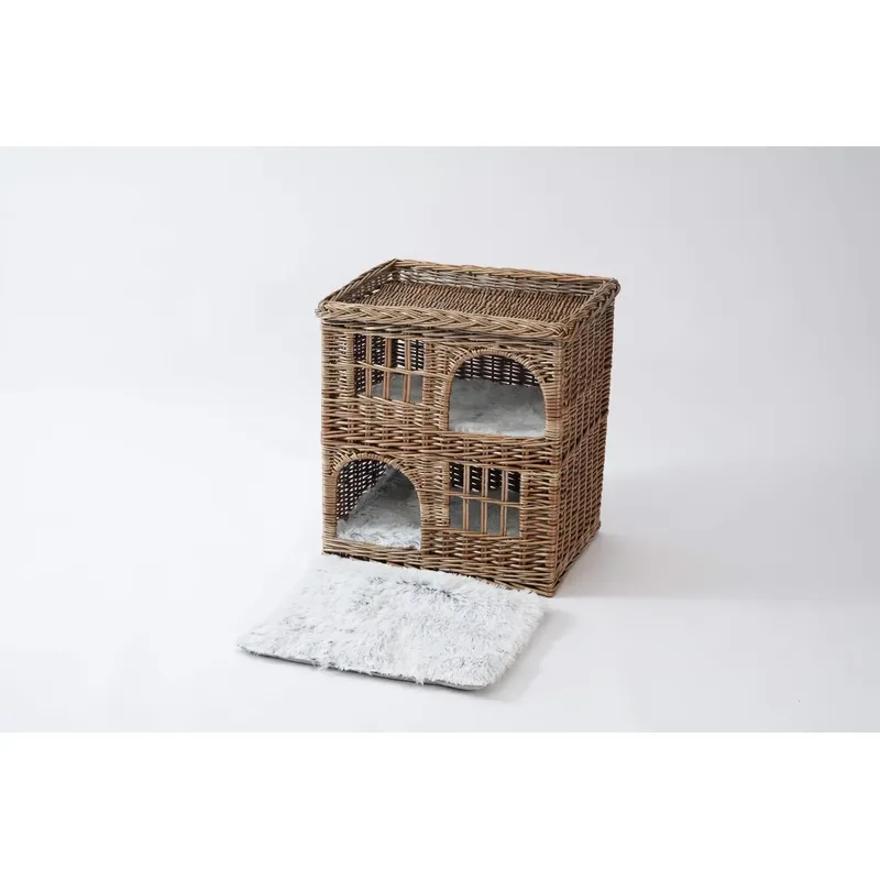 JY製ウィッカー猫ケージ、犬用屋外ハウス、木製室内大型段ボー - Outdoor Furniture Luxury のレビューと価格