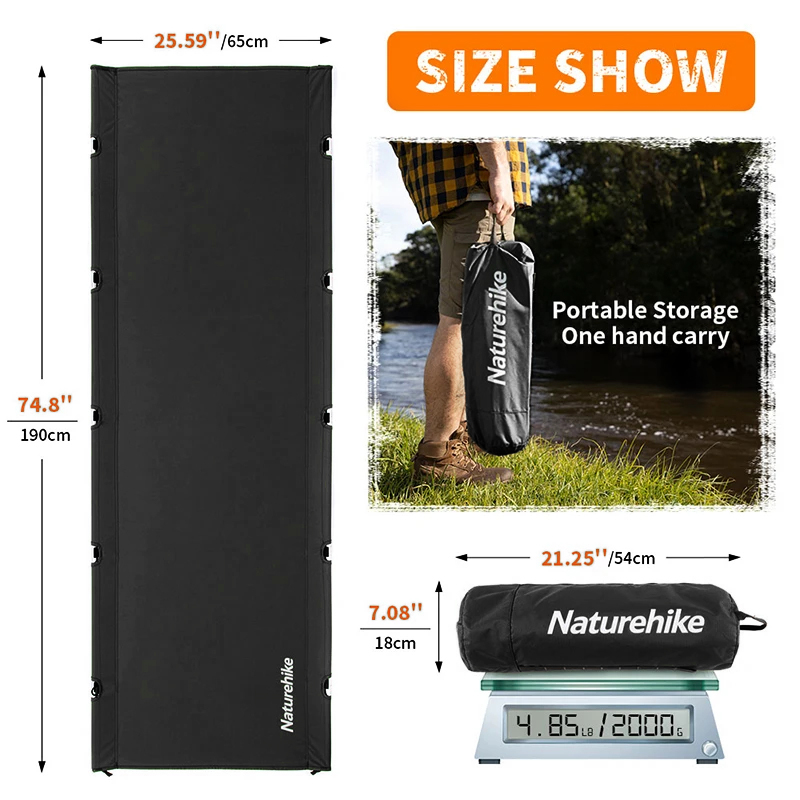 Naturehike XJC05 キャンプ折りたたみベッド超 - Outdoor Daybed Furniture のレビューと価格