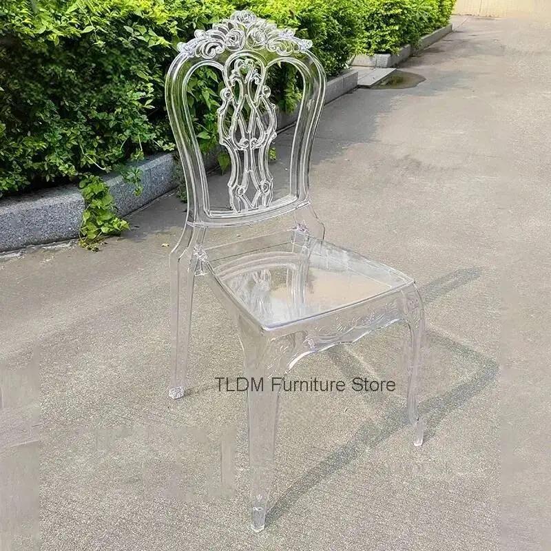 高級ウェディングチェア屋外用アクリル透明ローズダイニングチェ - Outdoor Furniture Luxury のレビューと価格